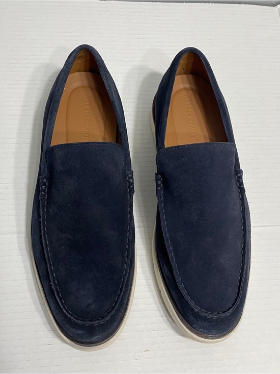 Allen Edmonds Men\'s Navy Suede Slip-On Loafers Keene size 10 main image 9